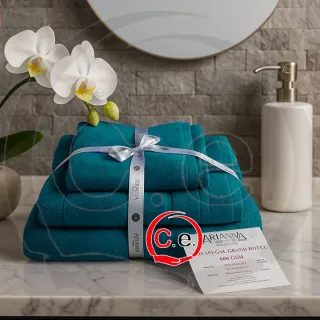 Tris bagno Arianna 100% cotone