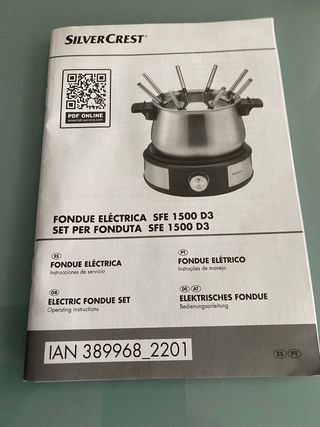 Fondue Eléctrica SilverCrest Roja