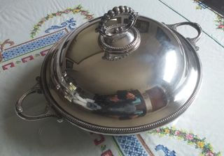 Plata inglesa cruz flechas