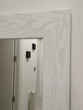 Espejo de pie madera blanco