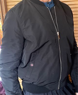 Bomber Stradivarius Negra Talla M