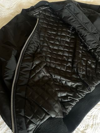 Bomber Stradivarius Negra Talla M