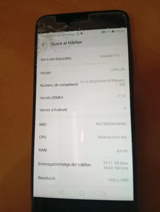 HUAWEI P10 Negro
