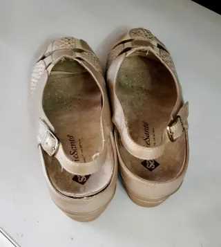 Sandalias Pie Santo Talla 36 Doradas