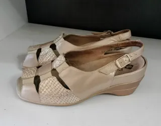 Sandalias Pie Santo Talla 36 Doradas
