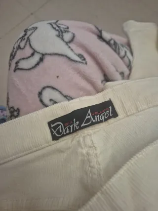 Pantalón campana beige pana