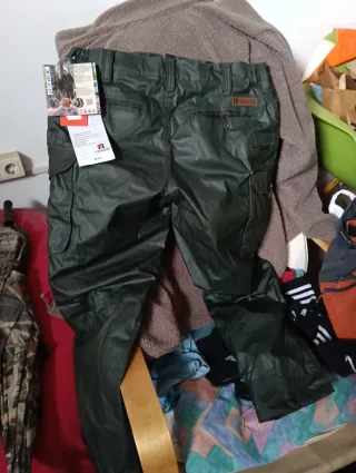 Pantalón caza Percussion impermeable térmico verde