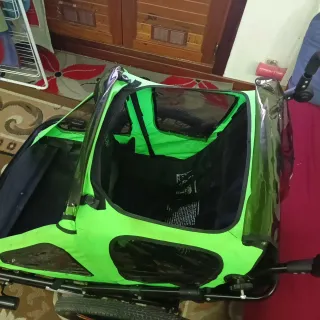 Remolque de bici para niños + 18 meses de 2 plazas