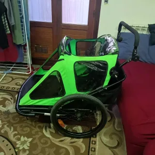 Remolque de bici para niños + 18 meses de 2 plazas