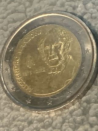 Moneta 2 Euro Alessandro Manzoni 1873-2023