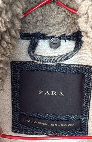 Chaqueta vaquera Zara con borreguito