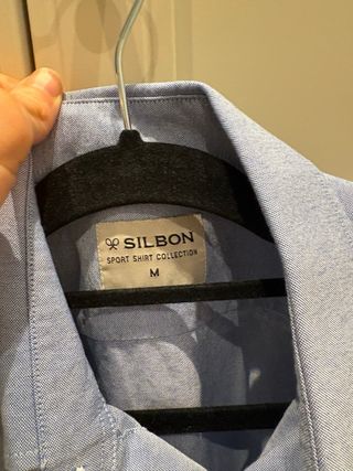 Camisa Silbon Azul Talla M lino