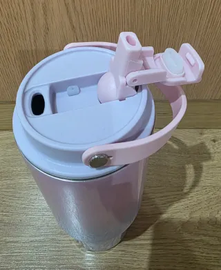 Vaso térmico degradado rosa y azul