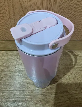 Vaso térmico degradado rosa y azul