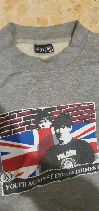 Sudadera Volcom Old School Gris