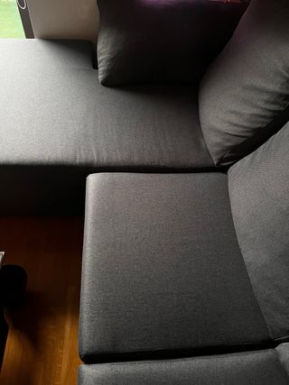 Sofá Chaise Longue Gris Tela