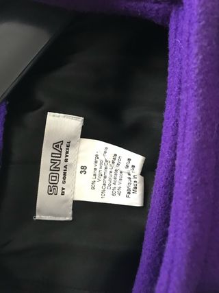 Cappotto Sonia Rykiel Viola Taglia M