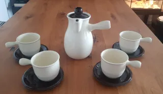 Juego Chocolatera San Claudio Cerámica