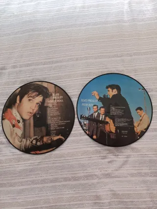 Lote 2 Vinilos LP Picture Elvis Presley
