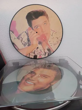 Lote 2 Vinilos LP Picture Elvis Presley
