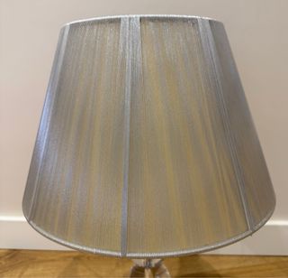 Lámpara/s de mesa cristal esferas doradas