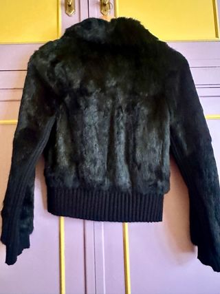 Cazadora pelo conejo Mango Talla s