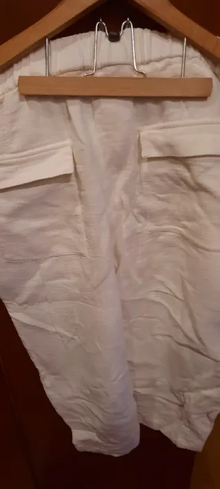 Calças ZARA Brancas Tam. XL/42/14
