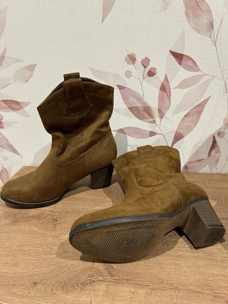 Botines tacón súper cómodos. Usados UNA VEZ.