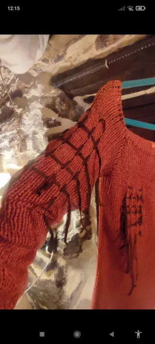 Jersey Bershka calado cuero