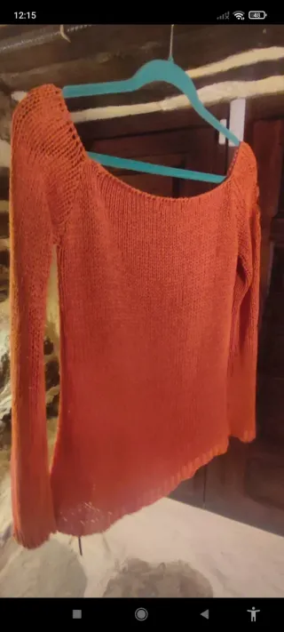 Jersey Bershka calado cuero