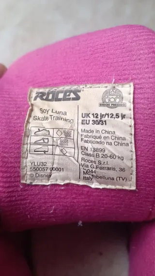 Patines Soy Luna Talla 30/31 + Funda