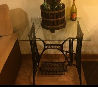 Mesa SINGER metal y cristal