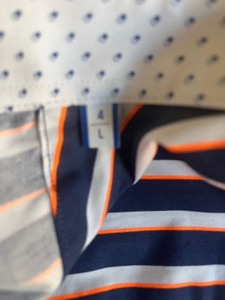 Camisa Rayas Caballero R Azul Blanco