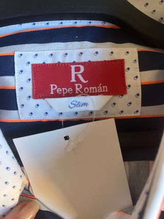 Camisa Rayas Caballero R Azul Blanco