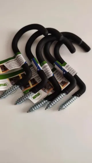 Gancho Multiusos Negro AMIG 24298 Pack 5 Uds.