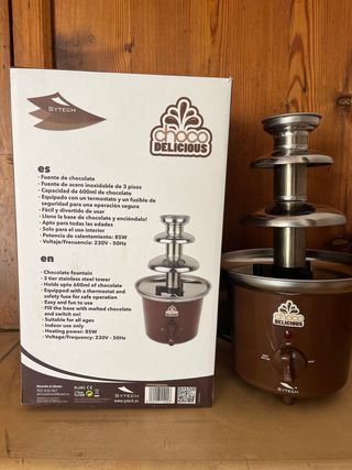 Fuente de Chocolate SYTECH Marrón/Plata