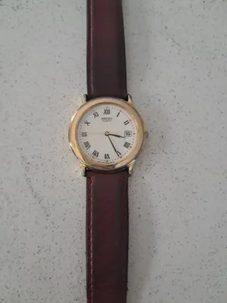 Reloj Seiko Cuarzo Vintage Marrón/Dorado