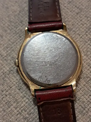 Reloj Seiko Cuarzo Vintage Marrón/Dorado