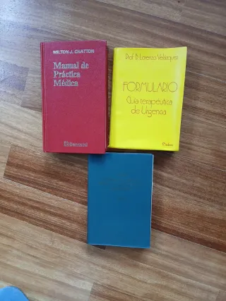 3 libros Mnual practica médica Formulario