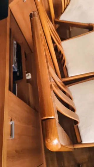 4 Sillas Comedor Madera Ergonómicas(50€ las 4)