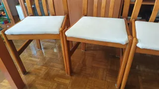 4 Sillas Comedor Madera Ergonómicas(50€ las 4)