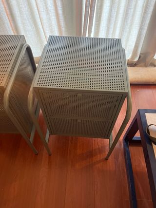 Comodini metallici verdi NIKKEBI