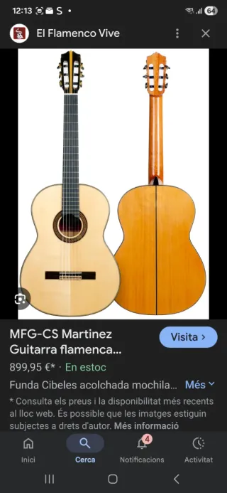 Guitarra Profesional Flamenca Ciprés Maciza 2012