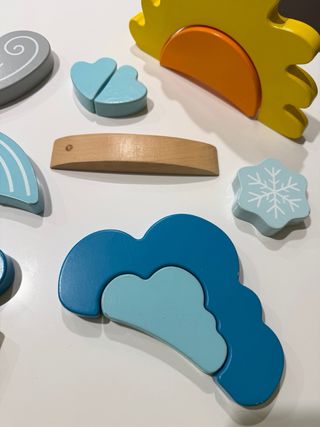 Juguete madera 4 estaciones