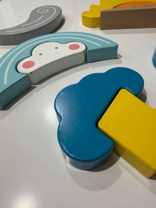 Juguete madera 4 estaciones