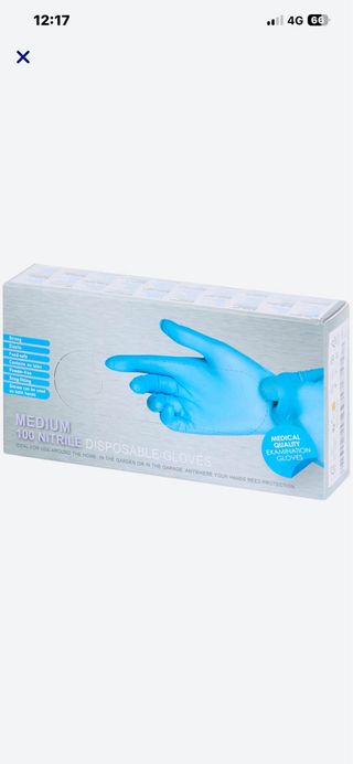 Guantes de nitrilo desechables Medium