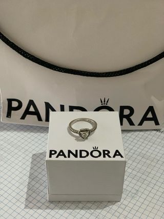 Anillo Pandora Corazón Plata