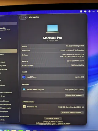 MacBook Pro 16" 2019