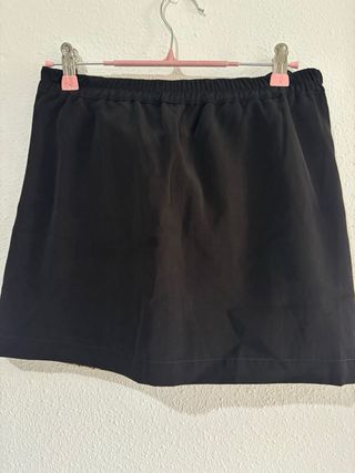 Falda Stradivarius lentejuelas doradas