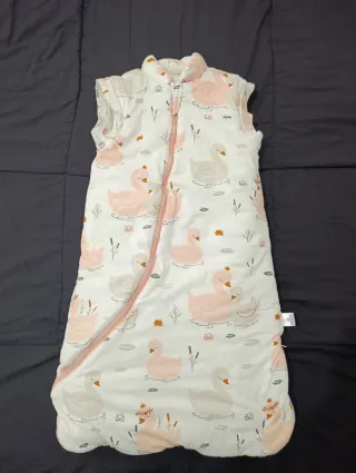 Saco de dormir para bebé con cisnes